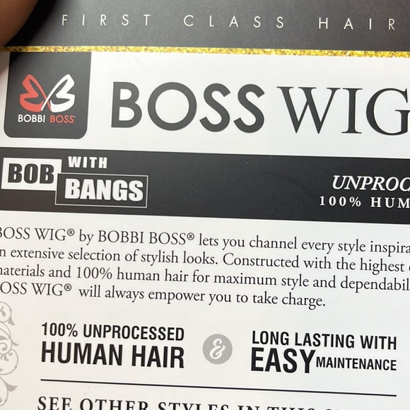 Caramel Bob is a beautiful wig for every day use , is made with real human hair - Picture 6 of 7